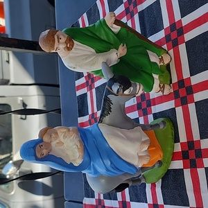 2 -- Handmade& HAND PAINTED Christmas 🎄 FIGURINES